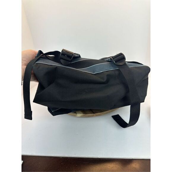 Roxy Sugar Baby Double Striped Blue Canvas Backpack Back Pack - Picture 7 of 12